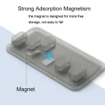 Punch Free Self-Adhesive Desktop Magnetic Data Cable Storage Fixer - Image 4