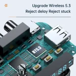 Digital Display Bluetooth 5.3 Audio Receiver Transmitter Support USB /TF Card MP3 Player - Image 10