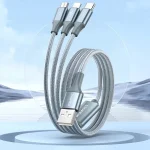 ROMOSS CB25 3 In 1 3.5A  8 Pin + Micro USB + Type C/USB-C Cable, 1m, 1.5m - Image 2