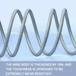 ROMOSS CB25 3 In 1 3.5A  8 Pin + Micro USB + Type C/USB-C Cable, 1m, 1.5m - Image 6