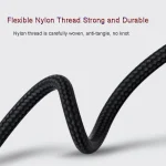 ROMOSS  CB12B 2.4A 8 Pin Fast Charging Cable For IPhone / IPad Data Cable, 1m Red Black, 1m Gray Black, 1m Red, 1.5m Red Black, 1.5m Gray Black, 1.5m Red - Image 7