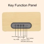 Wooden Retro 3D Stereo Audio Bluetooth Speaker Subwoofer Desktop Audio, K5A(Brown), K5A(Bamboo) - Image 7