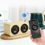 Wooden Retro 3D Stereo Audio Bluetooth Speaker Subwoofer Desktop Audio, K5A(Brown), K5A(Bamboo) - Image 10