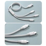 ROMOSS CB251N 66W 8 Pin + USB-C/Type-C + Micro USB 3 In 1 Charging Data Cable, 1.2m, 1.8m - Image 11