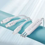 ROMOSS CB251N 66W 8 Pin + USB-C/Type-C + Micro USB 3 In 1 Charging Data Cable, 1.2m, 1.8m - Image 3