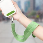 Mobile Phone Messenger Lanyard Adjustable Wide Hanging Neck Sling, Matcha Green, Gem Blue, Dark Purple, Orange, Silver, Classic Black - Image 8
