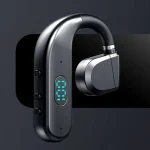 T50 Bluetooth 5.3 Wireless Headphone Single Ear Digital Display Stereo Earbuds, Color Boxed