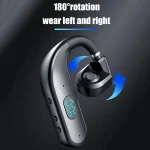 T50 Bluetooth 5.3 Wireless Headphone Single Ear Digital Display Stereo Earbuds, Color Boxed - Image 3