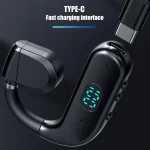 T50 Bluetooth 5.3 Wireless Headphone Single Ear Digital Display Stereo Earbuds, Color Boxed - Image 6