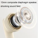 Havit ENC TWS Super Long Battery Life ENC Noise Reduction Wireless Bluetooth Earphones, S3 Pro (Gold White), S3 Pro (Pink), S3 Pro (Blue), S3 (Black), S3 (Blue) - Image 5