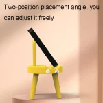 Cartoon Chair Shape Desktop Mobile Phone Holder Cute Mini Universal Phone Rack, Rabbit(Pink), Rabbit(Green), Rabbit(Yellow) - Image 4