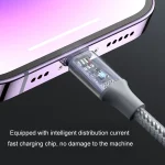 ROMOSS CB263N 1.5m PD20W Car Mobile Phone 3 In 1 TYPE-C Fast Charging Data Cable, Gray, Black - Image 7