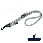 10mm Thick Rope Mobile Phone Anti-Lost Adjustable Lanyard Spacer, Camouflage Black White