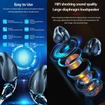 LED Digital Display Ear Clip Wireless Noise Reduction Bluetooth Headphone, R15 - Image 6