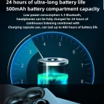 LED Digital Display Ear Clip Wireless Noise Reduction Bluetooth Headphone, R15 - Image 7