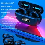 LED Digital Display Ear Clip Wireless Noise Reduction Bluetooth Headphone, R15 - Image 9