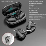 LED Digital Display Wireless Ear-Mounted Noise Reduction Bluetooth Headset, A520 (Skin Color), A520 (Blue) - Image 2