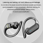 LED Digital Display Wireless Ear-Mounted Noise Reduction Bluetooth Headset, A520 (Skin Color), A520 (Blue) - Image 4