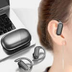 LED Digital Display Wireless Ear-Mounted Noise Reduction Bluetooth Headset, A520 (Skin Color), A520 (Blue) - Image 9