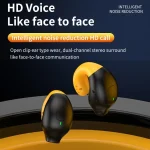 LED Digital Display Wireless Ear Clip Noise Reduction Bluetooth Headset, R18 - Image 4