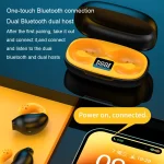 LED Digital Display Wireless Ear Clip Noise Reduction Bluetooth Headset, R18 - Image 7