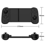 D6  Bluetooth Retractable Gamepad Dual Hall Six-Axis Somatosensory For Android/IPhone /Switch, D6 Black, D6 White Black, D6 White Red - Image 3