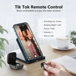 Mobile Phone Bluetooth Fingertip Remote Control Ring With Charging Compartment, D01 - Image 4