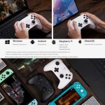 8BitDo For Switch / PC USB Wired Gamepad, White, Black - Image 8
