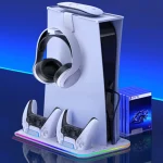 For PS5 / PSVR2 Controller Multi-Functional Cooling Base With RGB Lights - Image 2