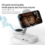 2-in-1 Desktop Bluetooth Speaker Stand Mobile Phone Tablet Holder - Image 3