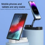 2-in-1 Desktop Bluetooth Speaker Stand Mobile Phone Tablet Holder - Image 4