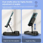 2-in-1 Desktop Bluetooth Speaker Stand Mobile Phone Tablet Holder - Image 7