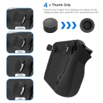 JYS JYS-SD011 For Steam Deck 7pcs/set Host Silicone Case With Joystick Cap+Touch Board Sticker Set, Red, Black, Blue - Image 3