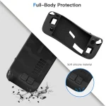 JYS JYS-SD011 For Steam Deck 7pcs/set Host Silicone Case With Joystick Cap+Touch Board Sticker Set, Red, Black, Blue - Image 4