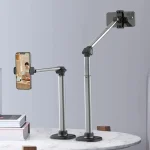 Mobile Live Piercing Bracket Aluminum Alloy 360 Degree Rotation Telescopic Adjustment Bedside Desktop Live Bracket, B90 - Image 2