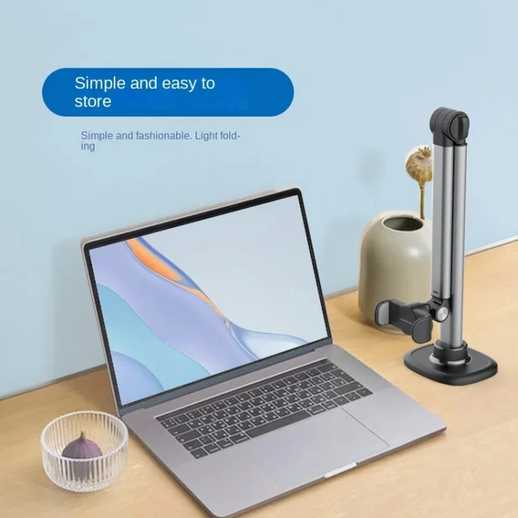TBD06040383_B10.webp Mobile Live Piercing Bracket Aluminum Alloy 360 Degree Rotation Telescopic Adjustment Bedside Desktop Live Bracket, B90 - Image 11
