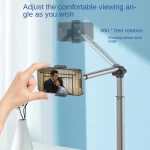 Mobile Live Piercing Bracket Aluminum Alloy 360 Degree Rotation Telescopic Adjustment Bedside Desktop Live Bracket, B90 - Image 9