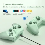 EasySMX T37 Wireless Joysticks Game Controller For Switch / Switch OLED / Switch Lite / PC, Purple, Green - Image 8