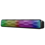 RGB Colorful Lighting Effect Desktop Long USB Wireless Bluetooth Speaker, Q6 - Image 2