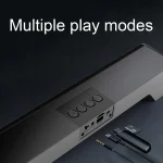 RGB Colorful Lighting Effect Desktop Long USB Wireless Bluetooth Speaker, Q6 - Image 6