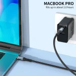 For Type-C Interface Devices AhaStyle Nylon Braided Dual Charging Cable, 60W, 100W - Image 4