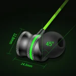 TS6600A 3.55mm Round Hole In-Ear Heavy Bass In-Line Gaming Earphones - Image 2