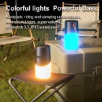 Wireless Bluetooth Speaker With RGB Light Waterproof Stereo Atmosphere Light - Image 3