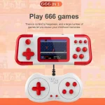 A12 3.0-Inch HD Colorful Screen Retro Handheld Game Console With 666 Built-In Games, Single White Red, Single Yellow Blue, Single Blue Red, Single Black Blue, Double Red White, Double Yellow Blue... - Image 8