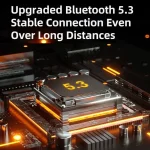 Wireless Bluetooth Speaker with RGB Light Portable Waterproof Small Audio - Image 4