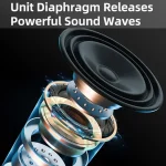 Wireless Bluetooth Speaker with RGB Light Portable Waterproof Small Audio - Image 5