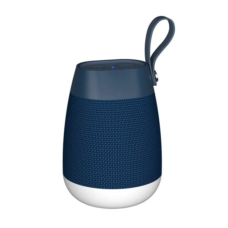 Bluetooth Wireless Fabric Speaker Cylindrical Waterproof Subwoofer With RGB Light