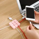 Cable Clip Desk Wall USB Charging Cable Holder Organizer Cable Winder - Image 5
