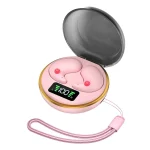 Digital Display Invisible Mini Leisure Stereo Binaural Bluetooth Earphones With Charging Compartment, BY-8 (Pink), BY-8 (Black), BY-8 (White)