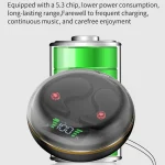 Digital Display Invisible Mini Leisure Stereo Binaural Bluetooth Earphones With Charging Compartment, BY-8 (Pink), BY-8 (Black), BY-8 (White) - Image 6